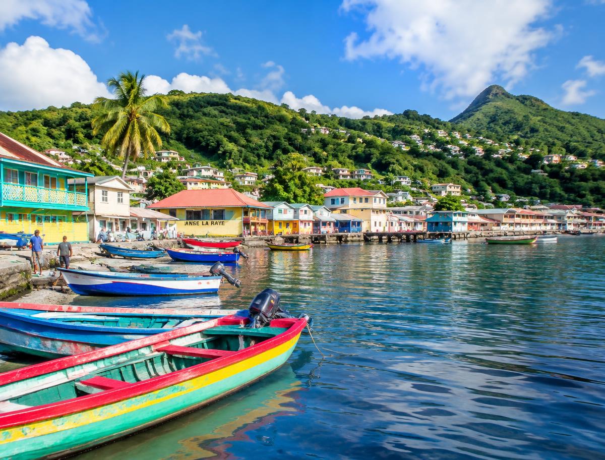 Colourful fishing village